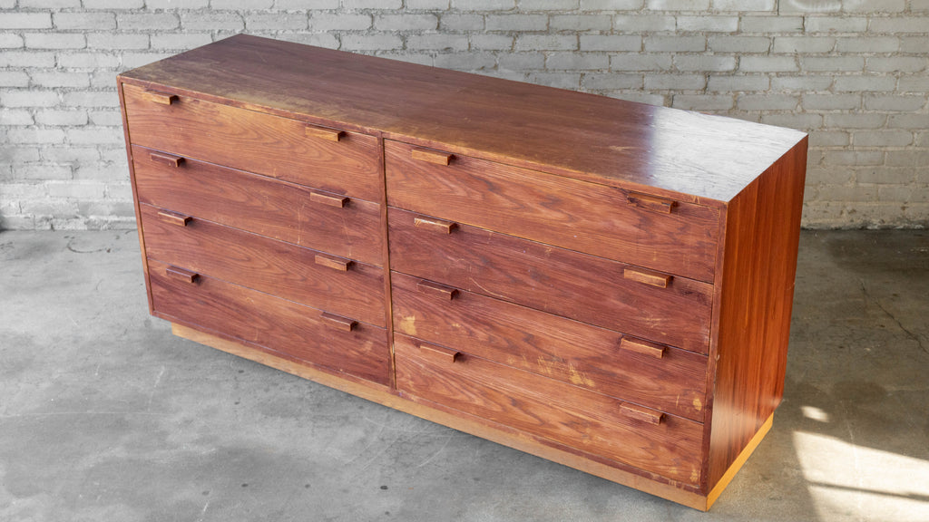 1970s Charles Webb Eight-Drawer Oak Dresser