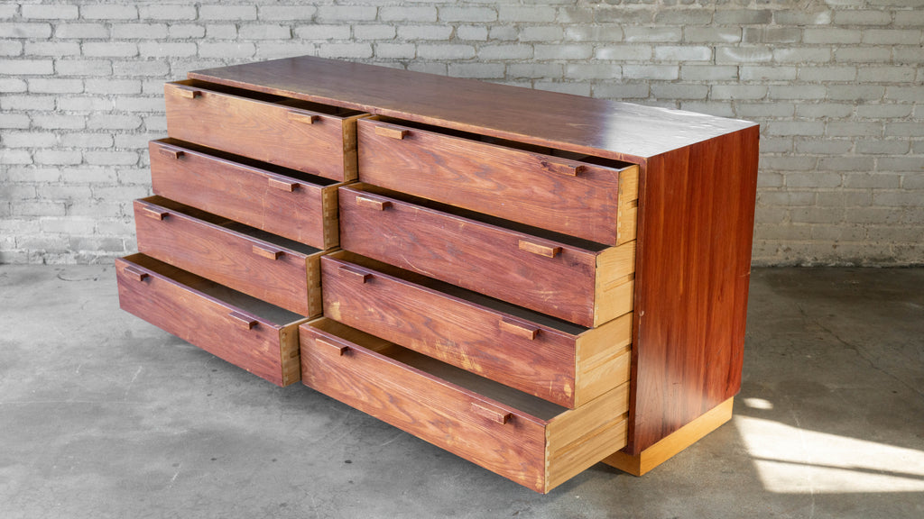 1970s Charles Webb Eight-Drawer Oak Dresser
