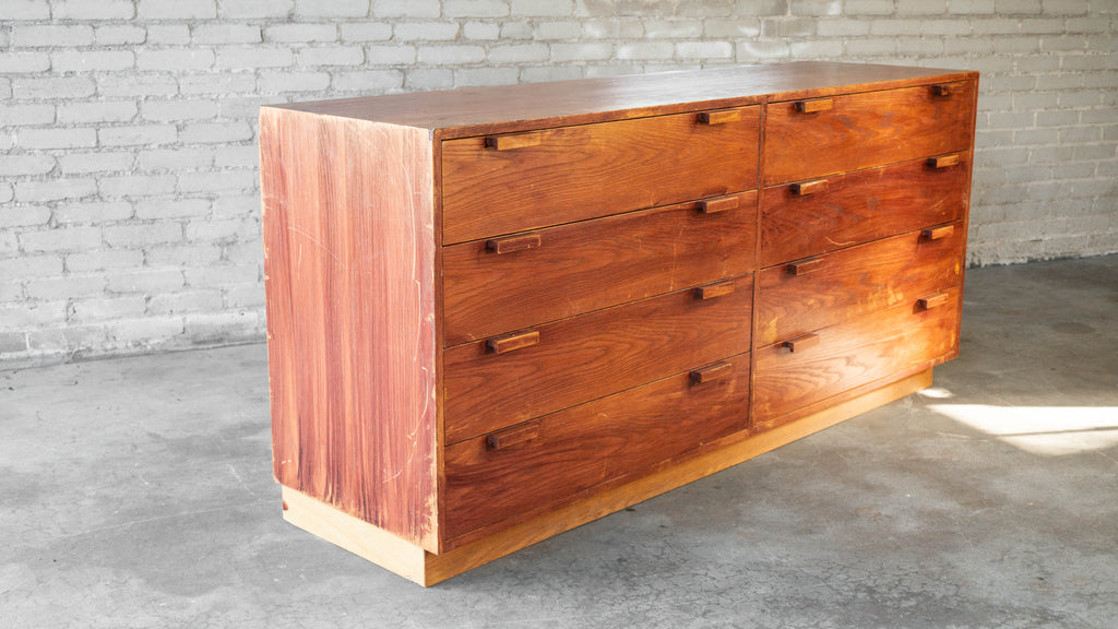 1970s Charles Webb Eight-Drawer Oak Dresser
