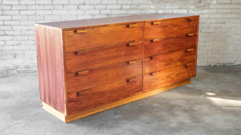 1970s Charles Webb Eight-Drawer Oak Dresser