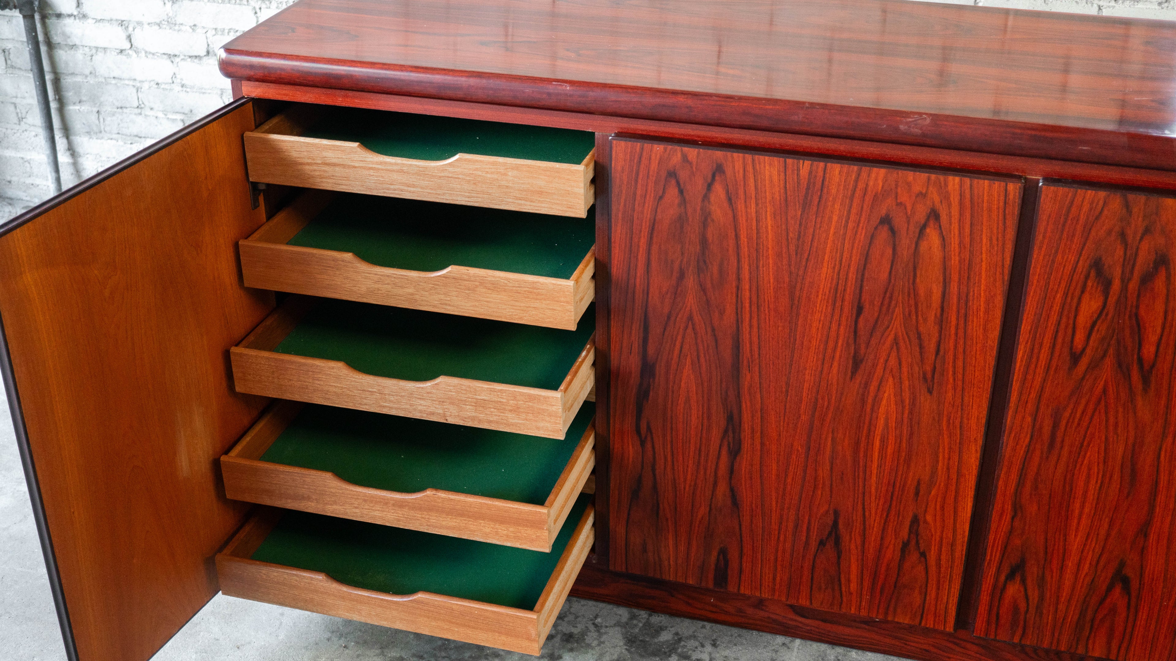 1970s Danish Modern Rasmus Rosewood Credenza