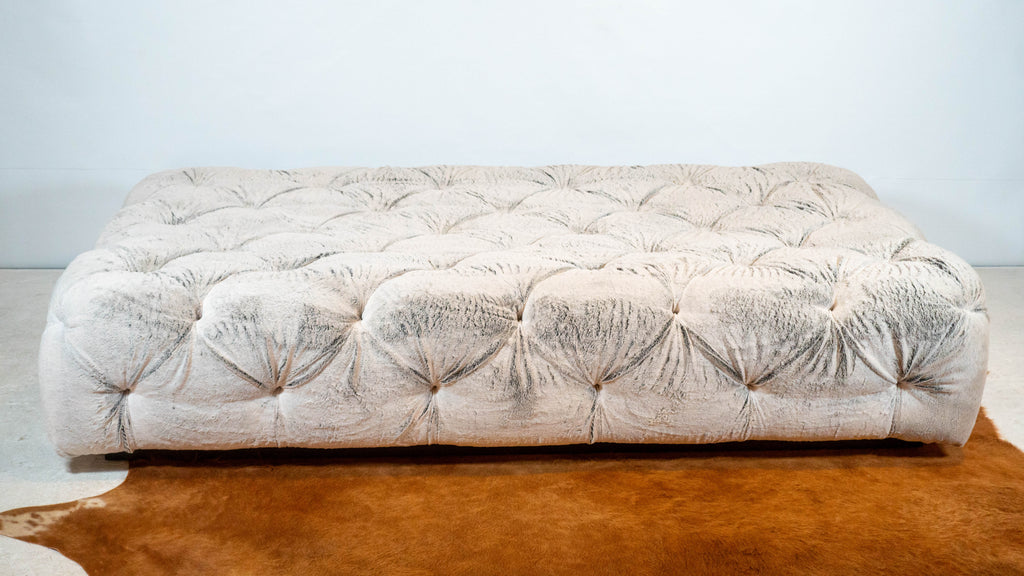 Restoration Hardware Custom Soho Tufted Fur Oversized Ottoman or Daybed
