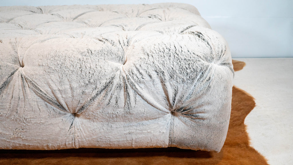 Restoration Hardware Custom Soho Tufted Fur Oversized Ottoman or Daybed