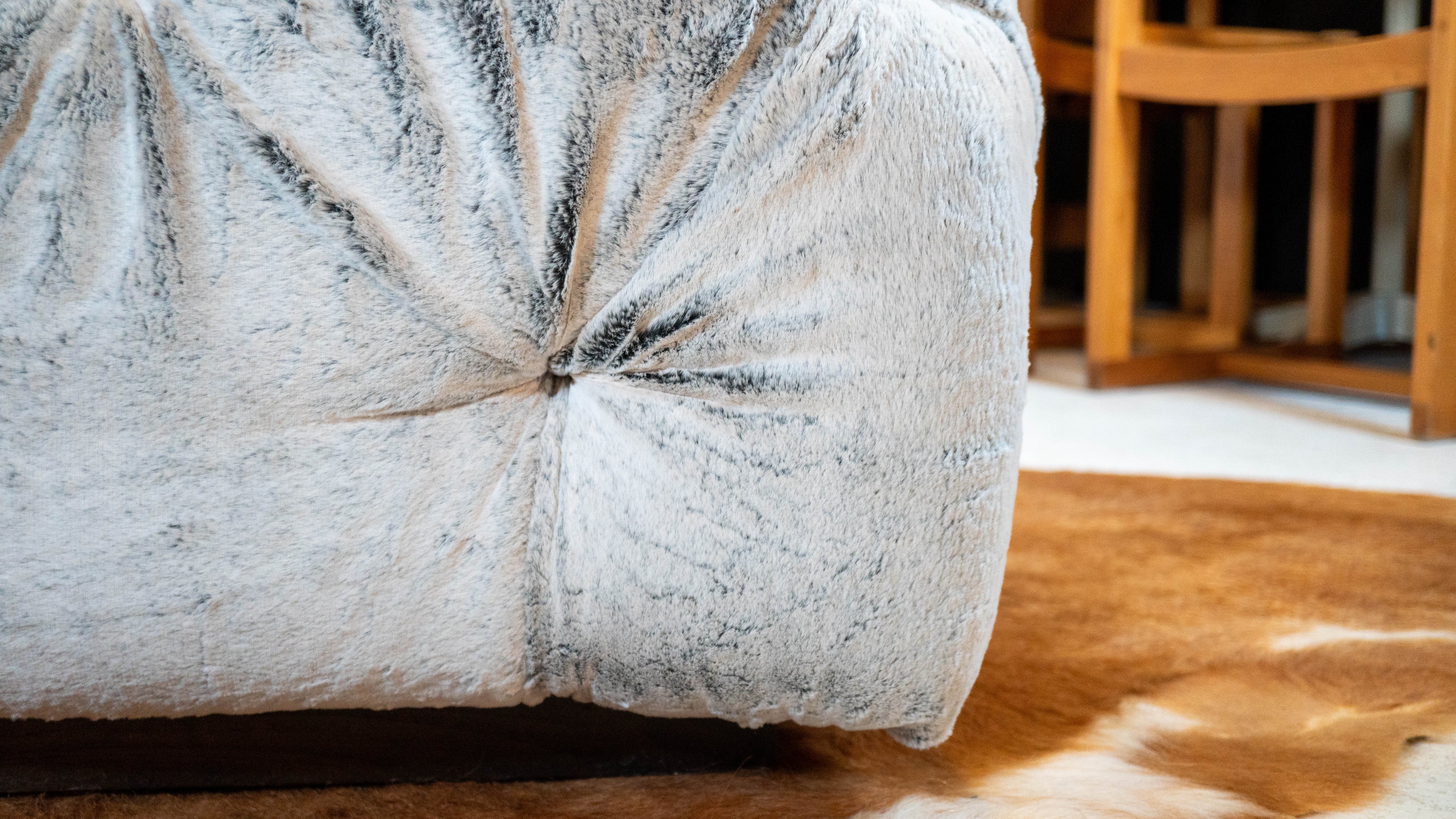 Restoration Hardware Custom Soho Tufted Fur Oversized Ottoman or Daybed