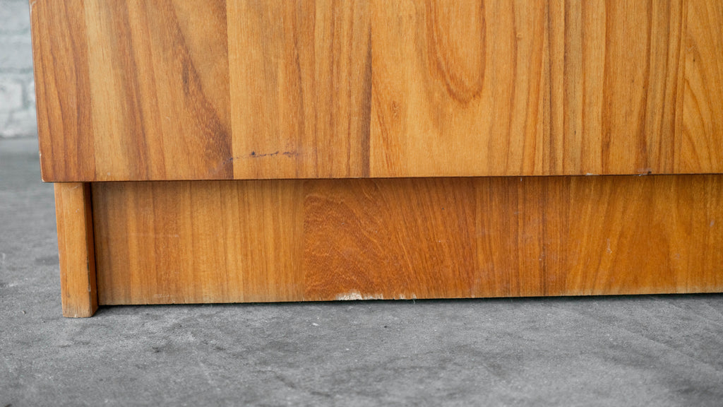 1970s Mid-Century Danish Modern Teak Hideaway Desk & Cabinet