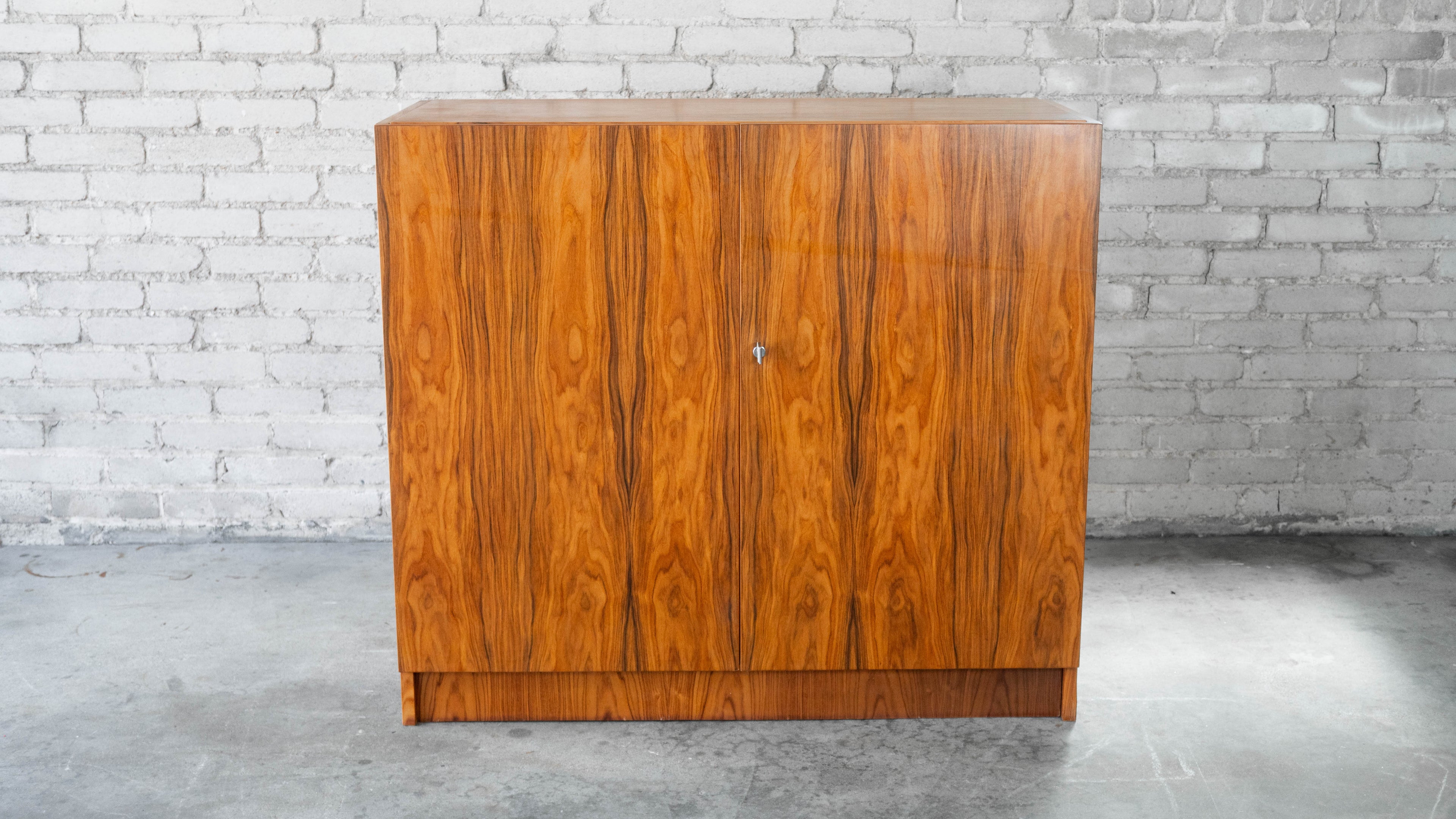 1970s Mid-Century Danish Modern Rosewood Hideaway Desk & Cabinet