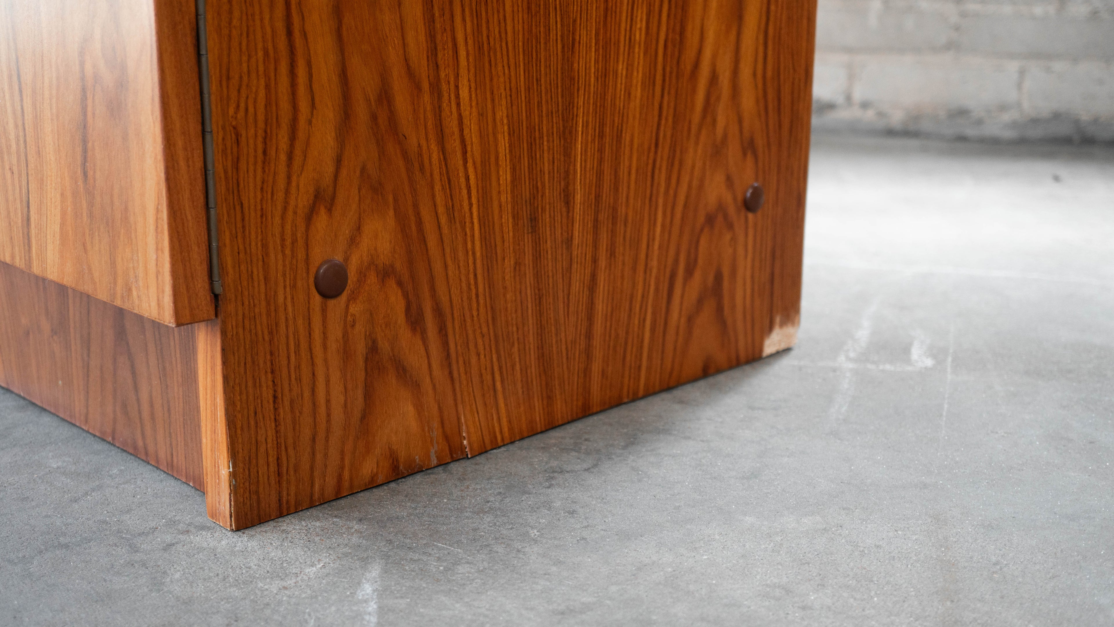 1970s Mid-Century Danish Modern Rosewood Hideaway Desk & Cabinet