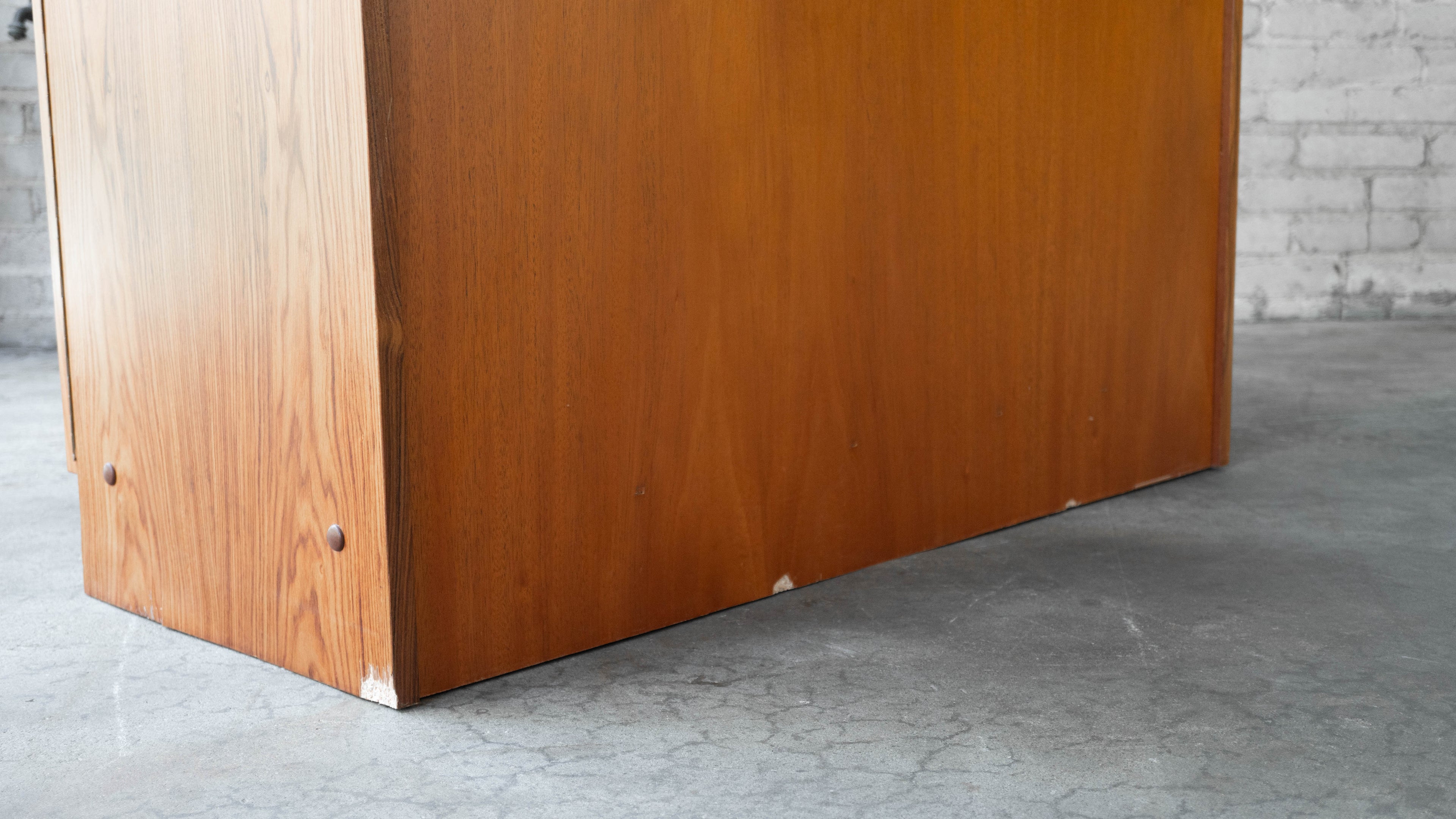 1970s Mid-Century Danish Modern Rosewood Hideaway Desk & Cabinet