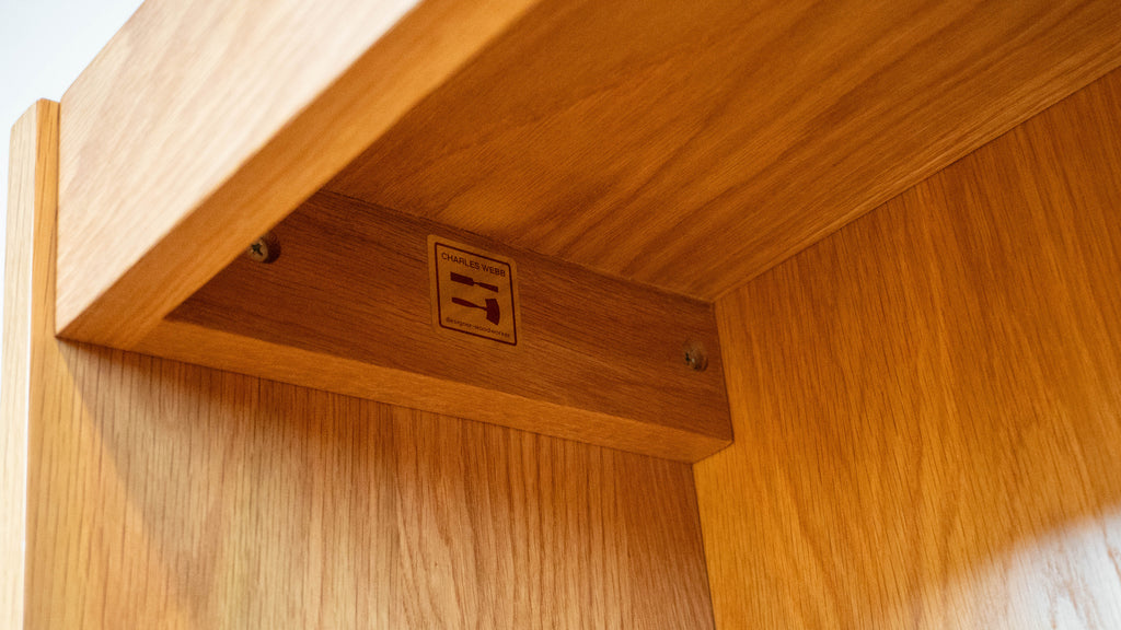 Charles Webb White Oak Bookcase