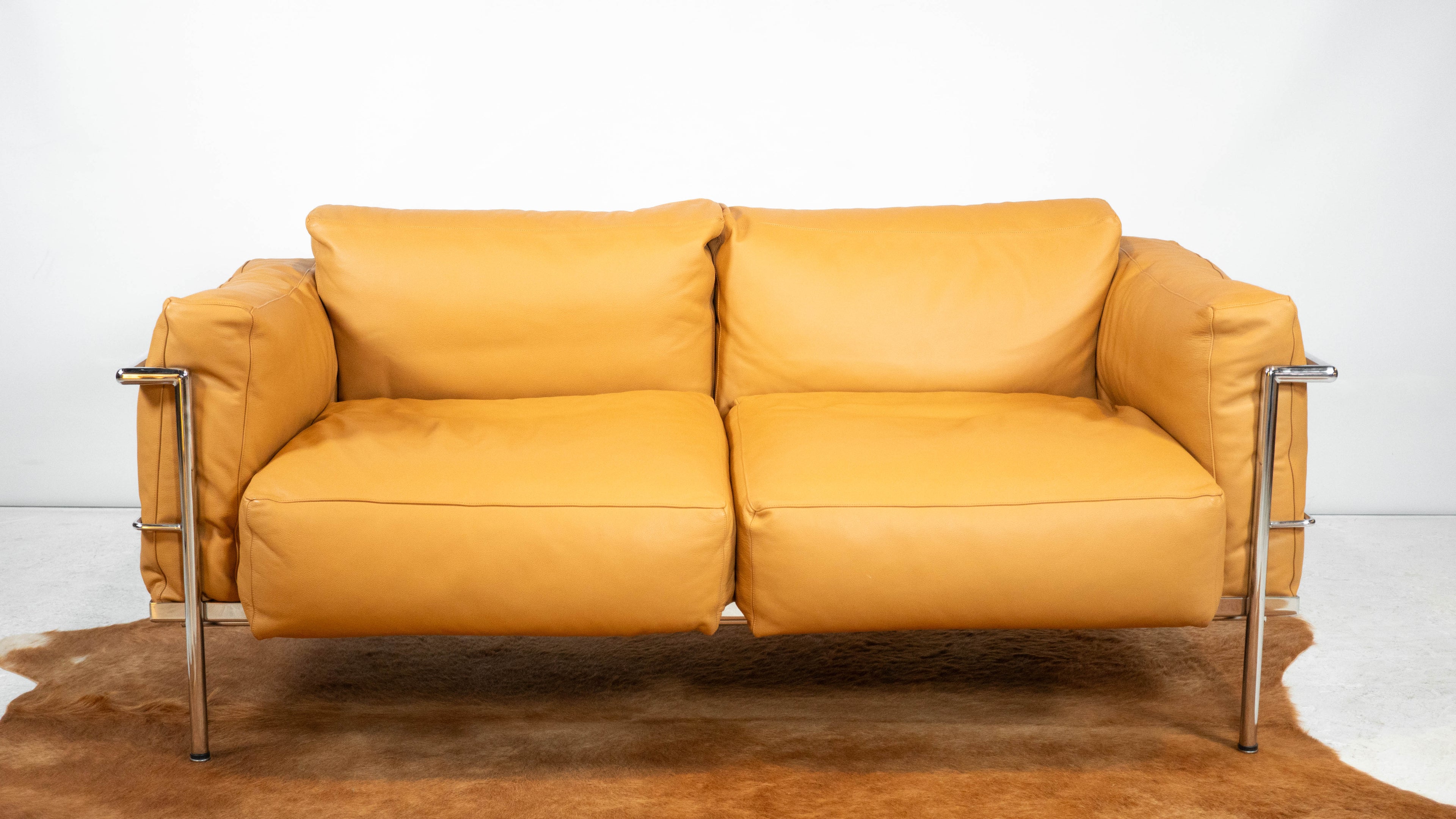 Le Corbusier LC3 Grand Confort Attributed Loveseat Sofa