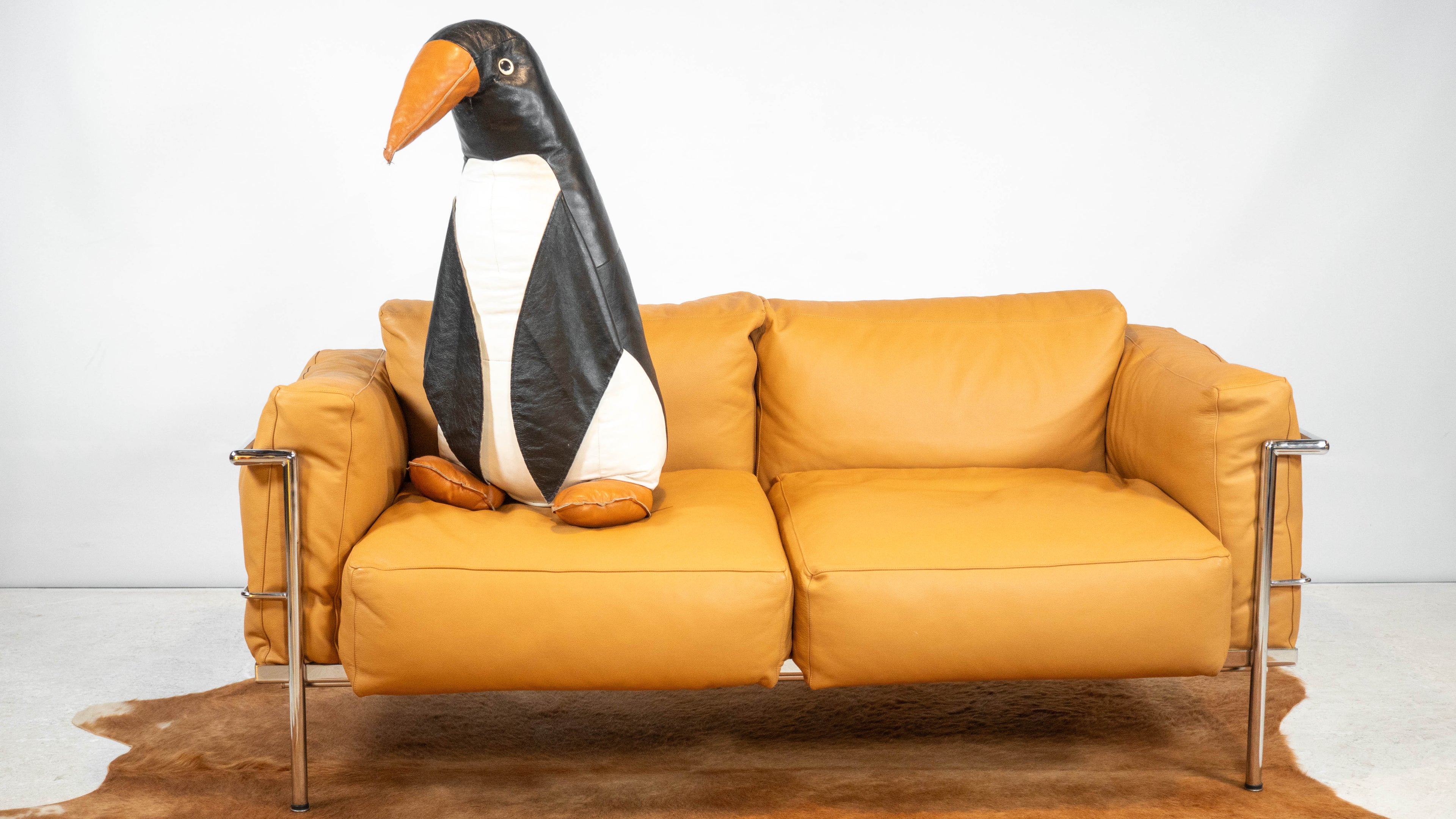 Le Corbusier LC3 Grand Confort Attributed Loveseat Sofa