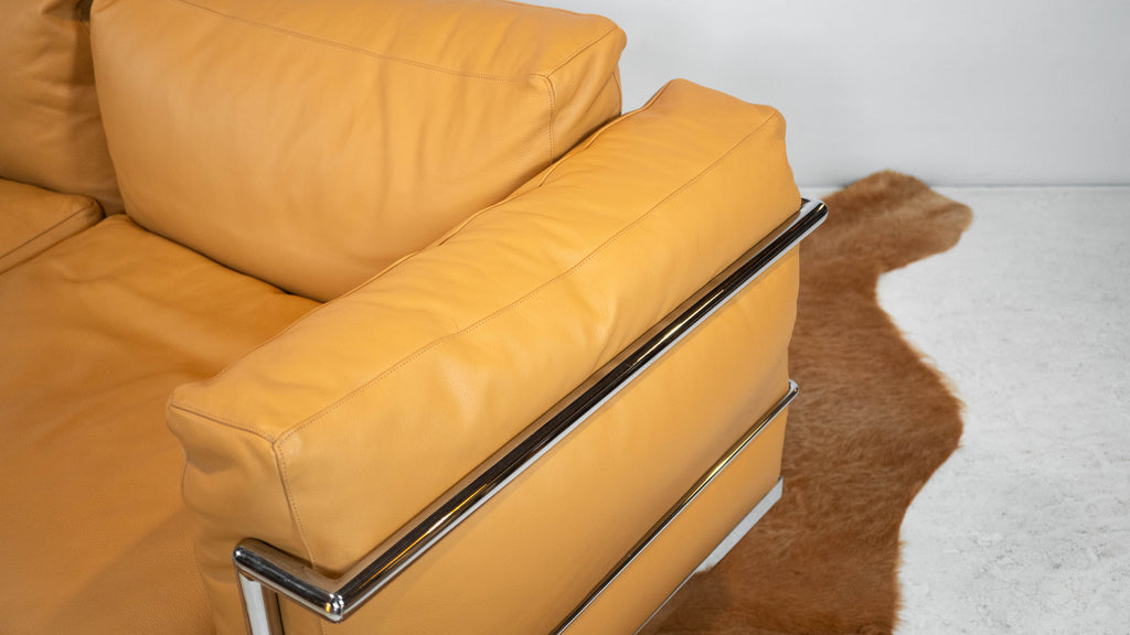 Le Corbusier LC3 Grand Confort Attributed Loveseat Sofa