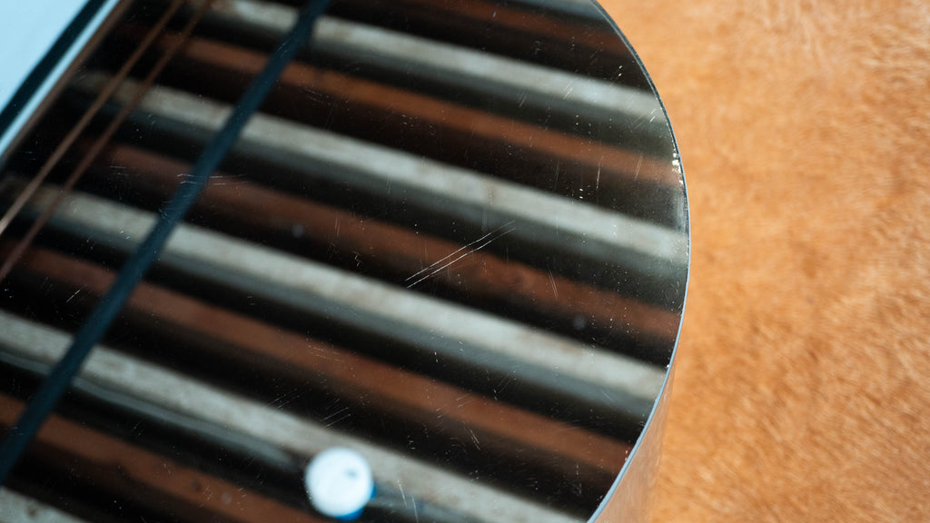 1980s Paul Mayen Rolling Drum Chrome Side Table for Habitat International