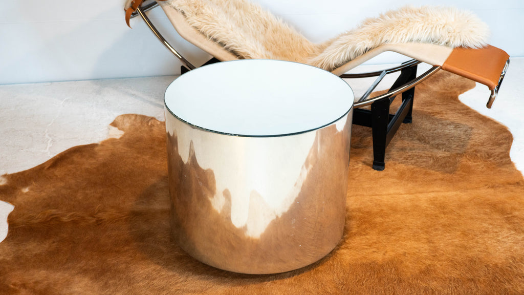 1980s Paul Mayen Rolling Drum Chrome Side Table for Habitat International