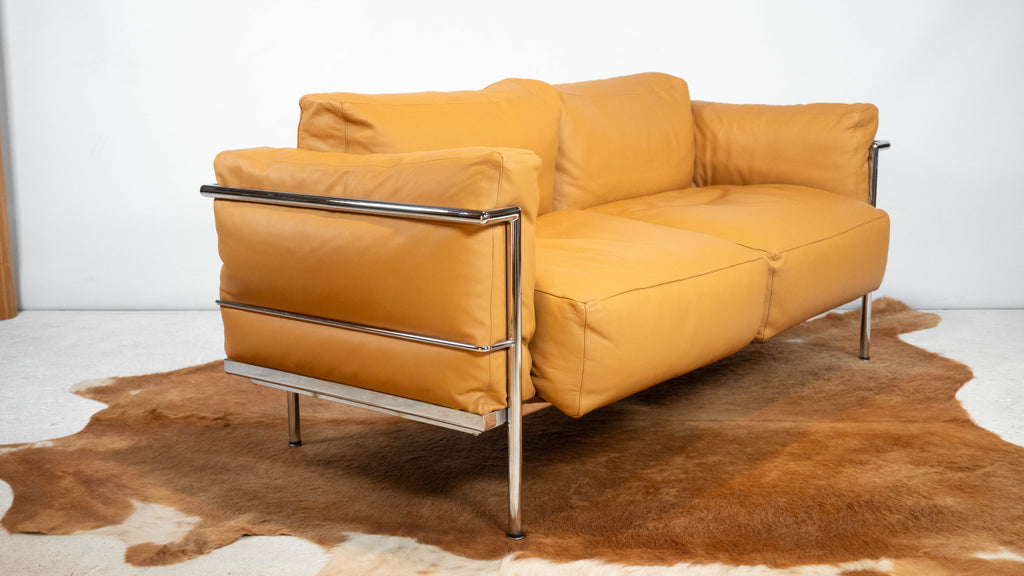 Le Corbusier LC3 Grand Confort Attributed Loveseat Sofa