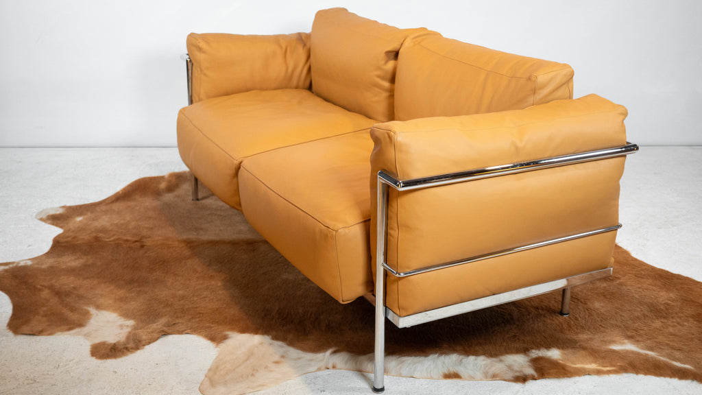 Le Corbusier LC3 Grand Confort Attributed Loveseat Sofa