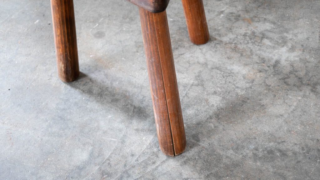 Vintage Rustic Primitive Wooden Stool