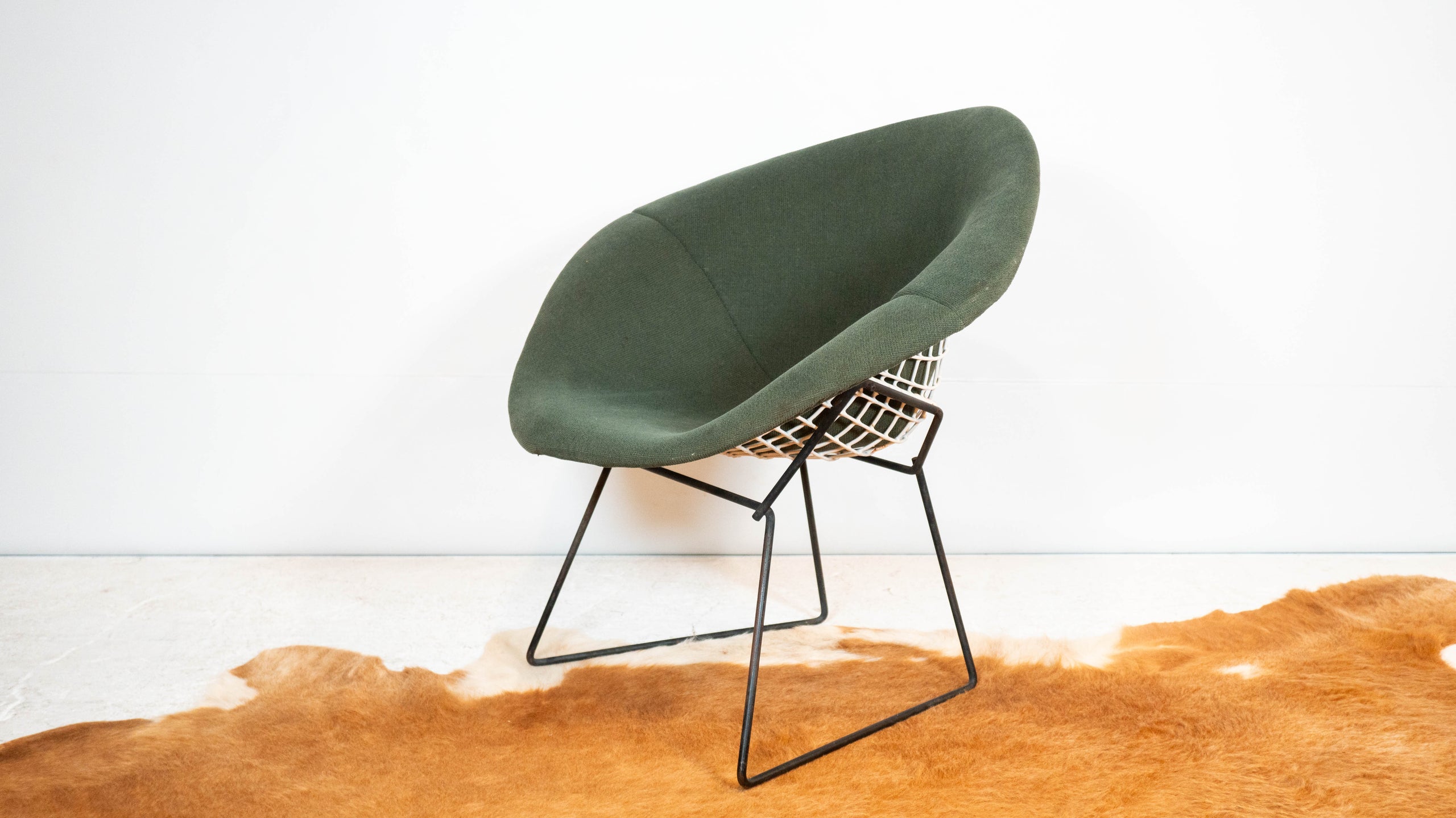 1970s Vintage Knoll Bertoia Diamond Chair w/ Full Cover