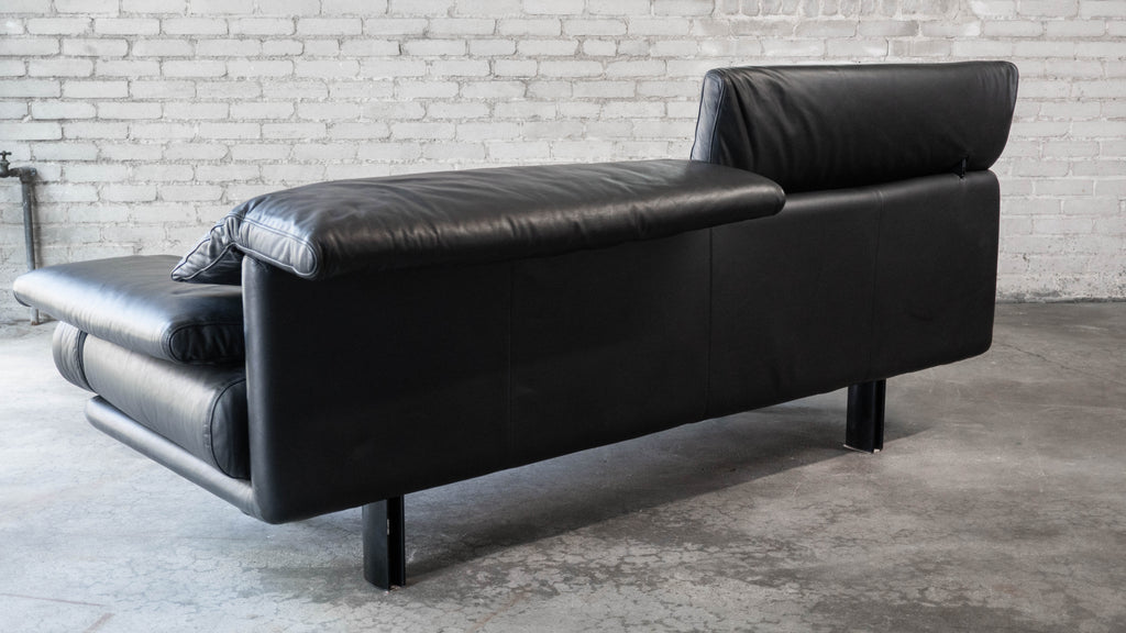 1980s Postmodern Leather Alanda Sofa by Paolo Piva for B&B Italia