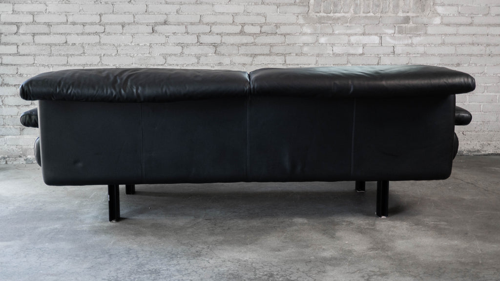 1980s Postmodern Leather Alanda Sofa by Paolo Piva for B&B Italia