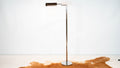 1960s Walter Von Nessen Modern Chrome Adjustable Floor Lamp