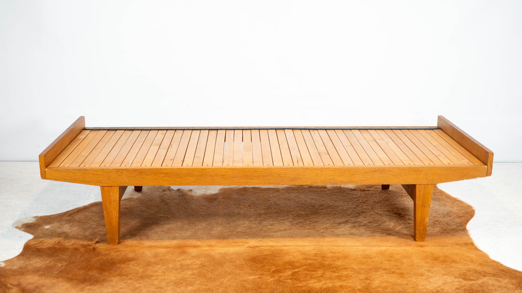 Mid-Century Expanding Ib Hylander Attr. Oak Daybed by Tanu Toiviainen, 1960s
