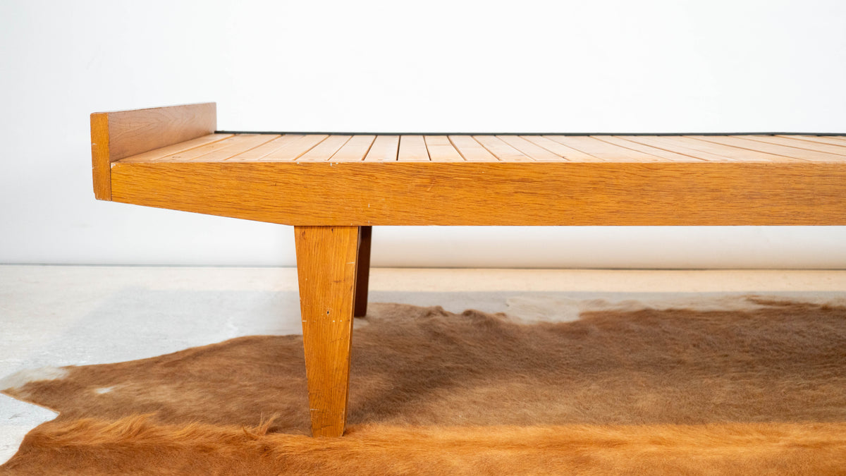 Mid-Century Expanding Ib Hylander Attr. Oak Daybed by Tanu Toiviainen, 1960s