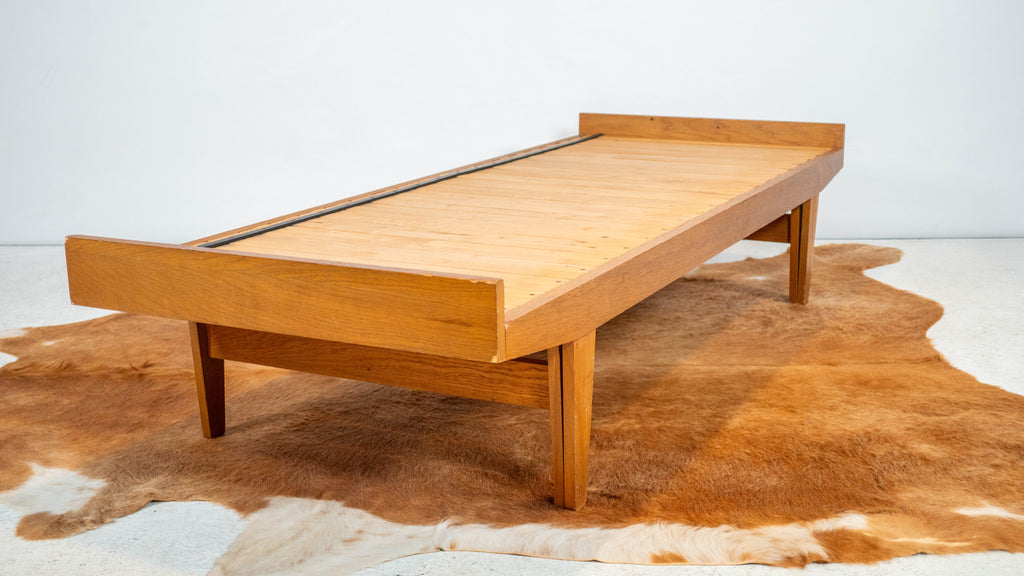 Mid-Century Expanding Ib Hylander Attr. Oak Daybed by Tanu Toiviainen, 1960s