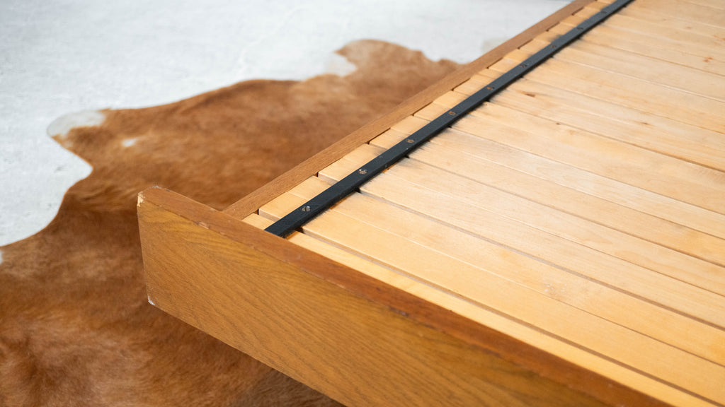 Mid-Century Expanding Ib Hylander Attr. Oak Daybed by Tanu Toiviainen, 1960s