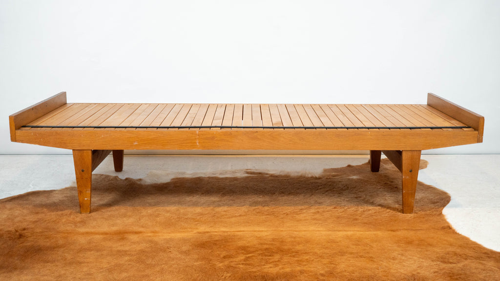 Mid-Century Expanding Ib Hylander Attr. Oak Daybed by Tanu Toiviainen, 1960s