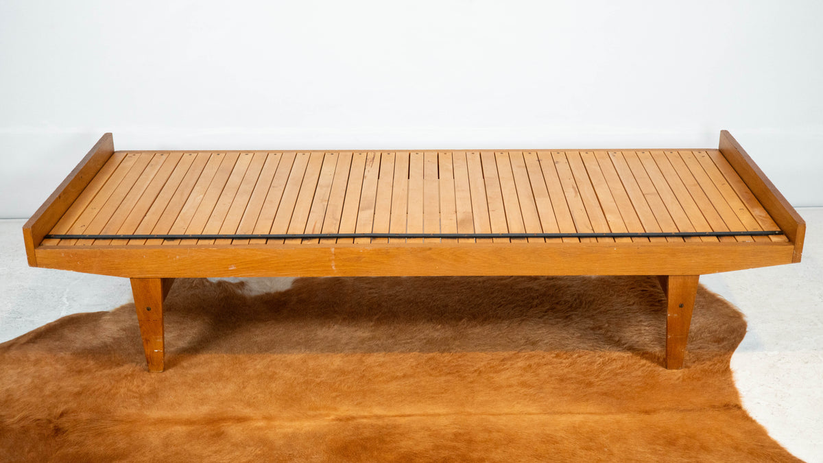 Mid-Century Expanding Ib Hylander Attr. Oak Daybed by Tanu Toiviainen, 1960s