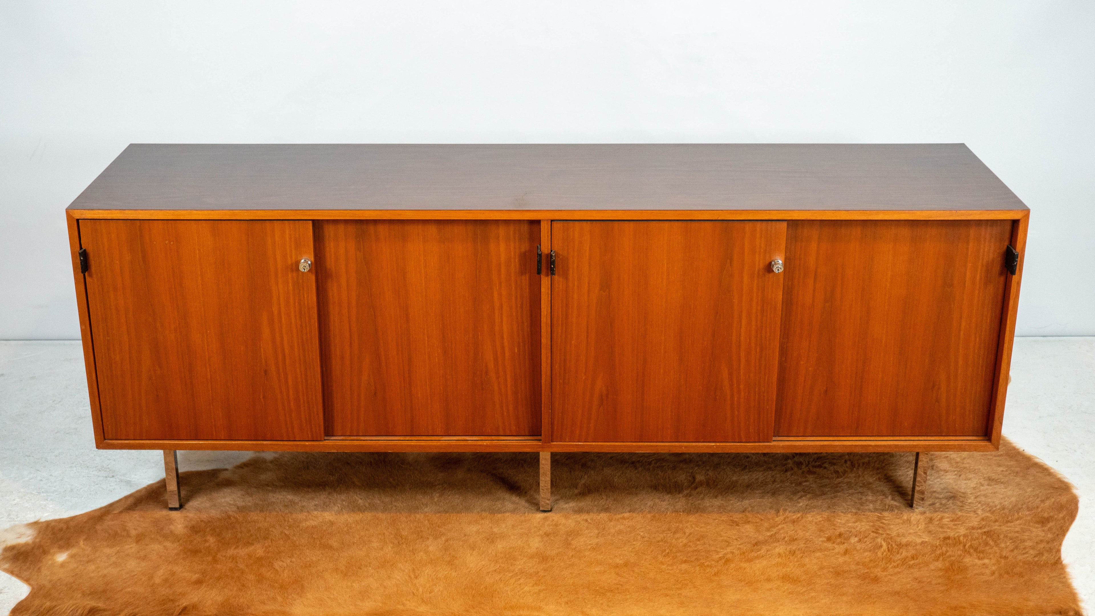 1980s Florence Knoll Model 541 for Knoll International Walnut Credenza