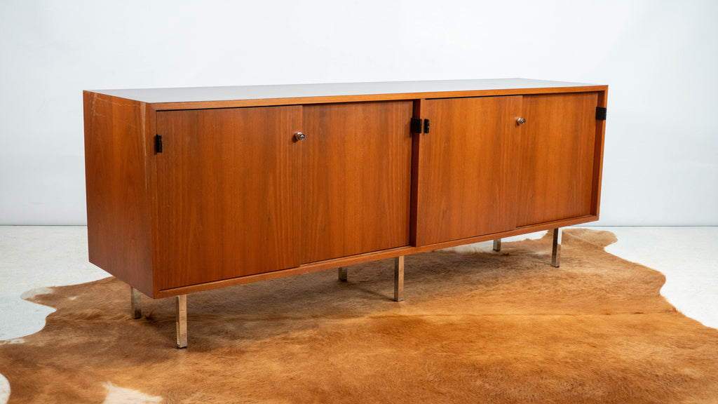 1980s Florence Knoll Model 541 for Knoll International Walnut Credenza