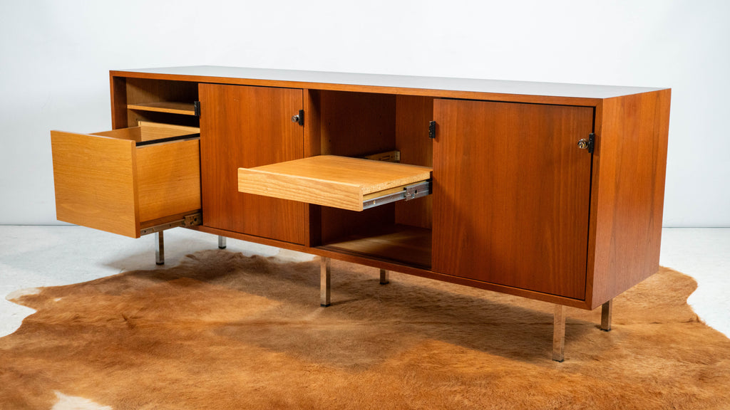1980s Florence Knoll Model 541 for Knoll International Walnut Credenza