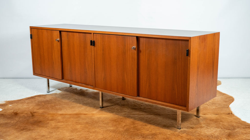 1980s Florence Knoll Model 541 for Knoll International Walnut Credenza