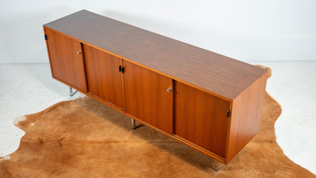 1980s Florence Knoll Model 541 for Knoll International Walnut Credenza