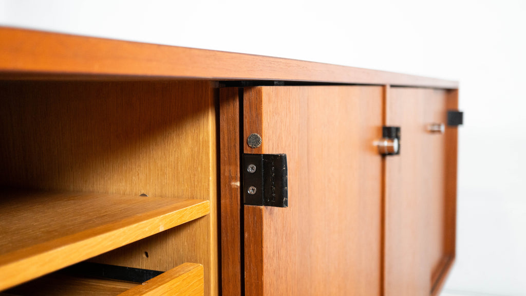1980s Florence Knoll Model 541 for Knoll International Walnut Credenza