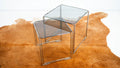 1970s Mid Century Chrome & Smoked Glass Nesting Tables, Set of 2