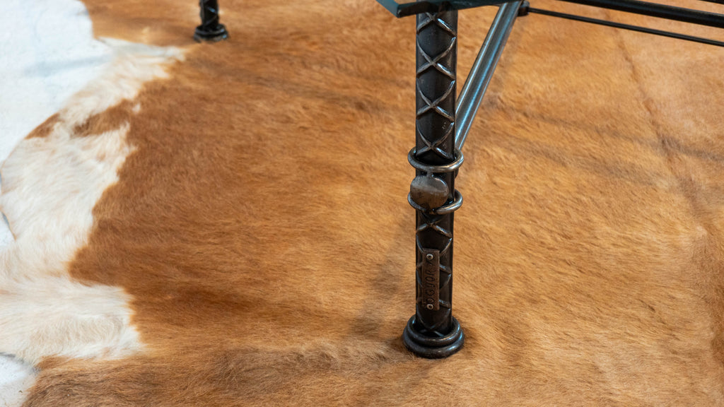 1980s Giacometti Style 'Iron Bird Cocktail Table' by Ilana Goor, Signed