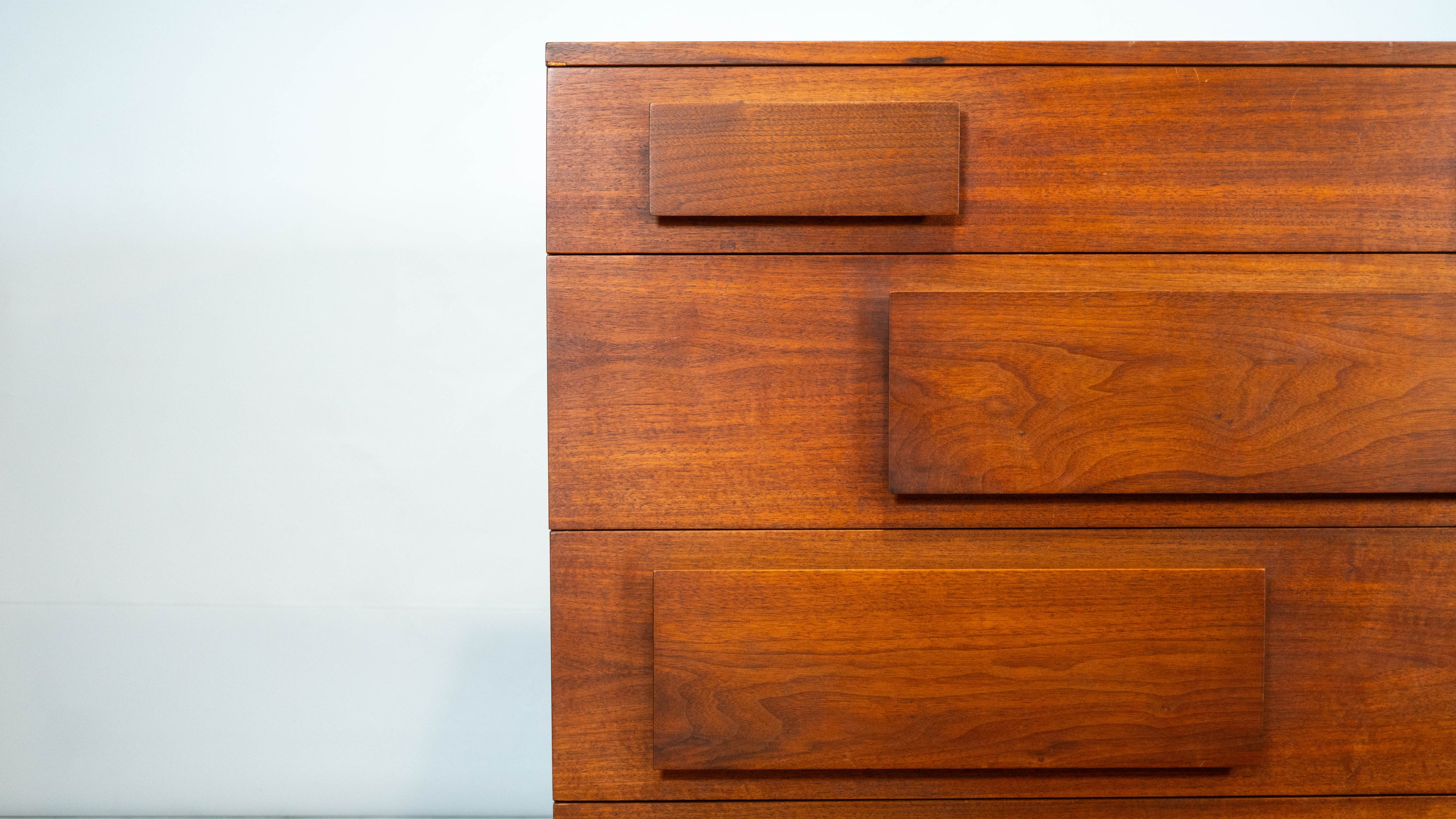 Vintage Walnut Dresser after Gio Ponti