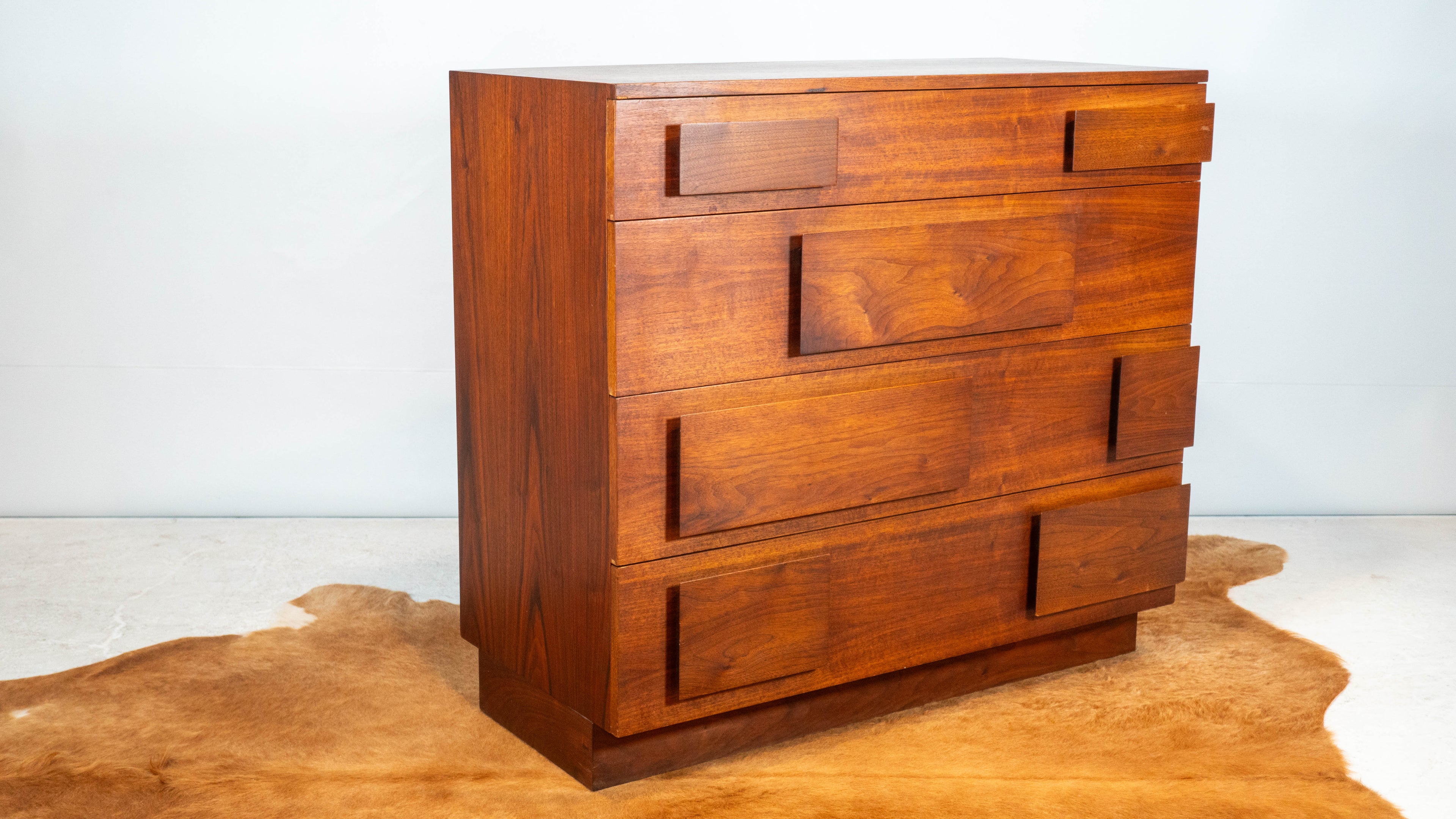 Vintage Walnut Dresser after Gio Ponti