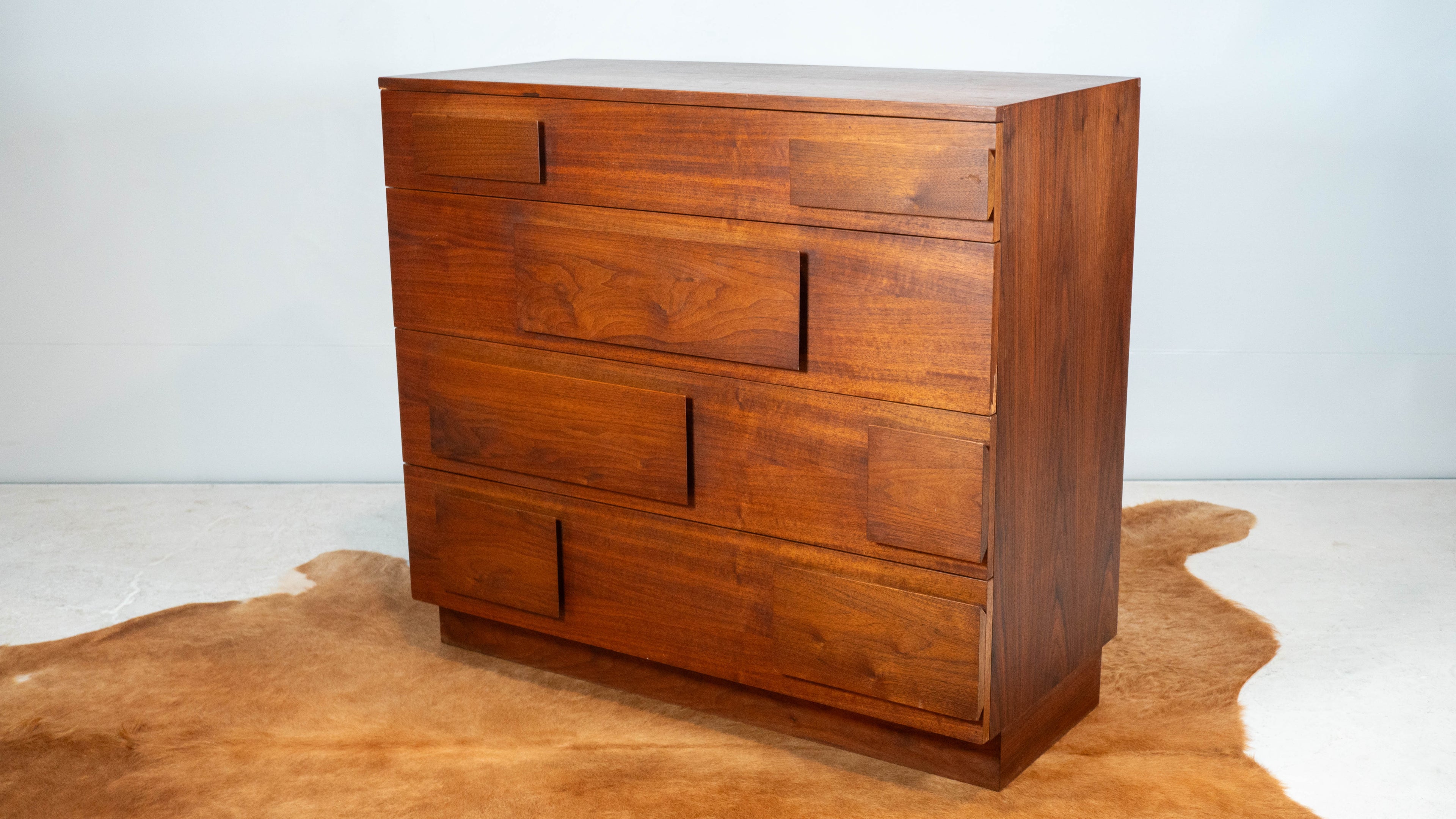 Vintage Walnut Dresser after Gio Ponti
