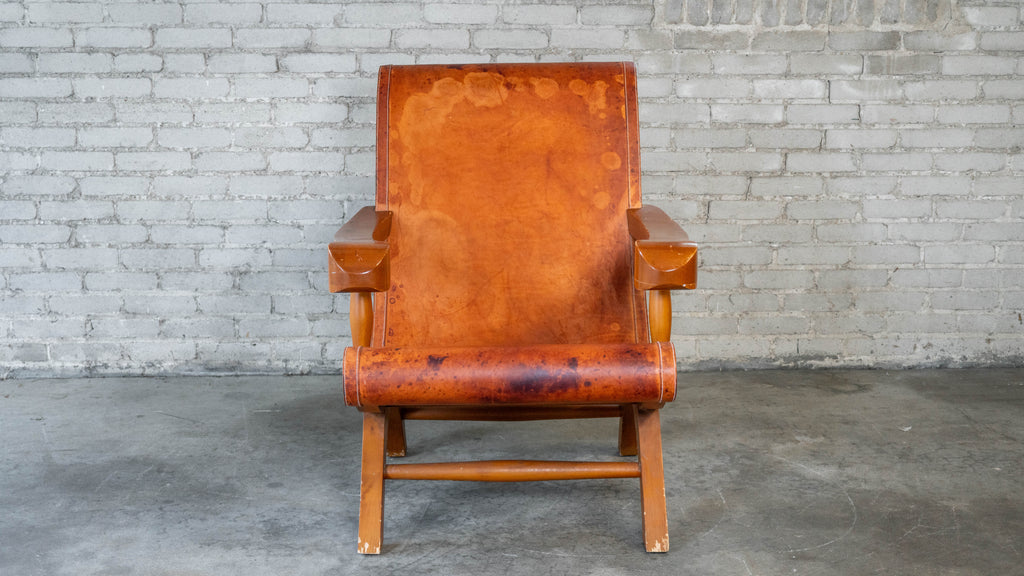 Mexican Modernist Clara Porset Style, 'Butaque' Chair', c. 1990s