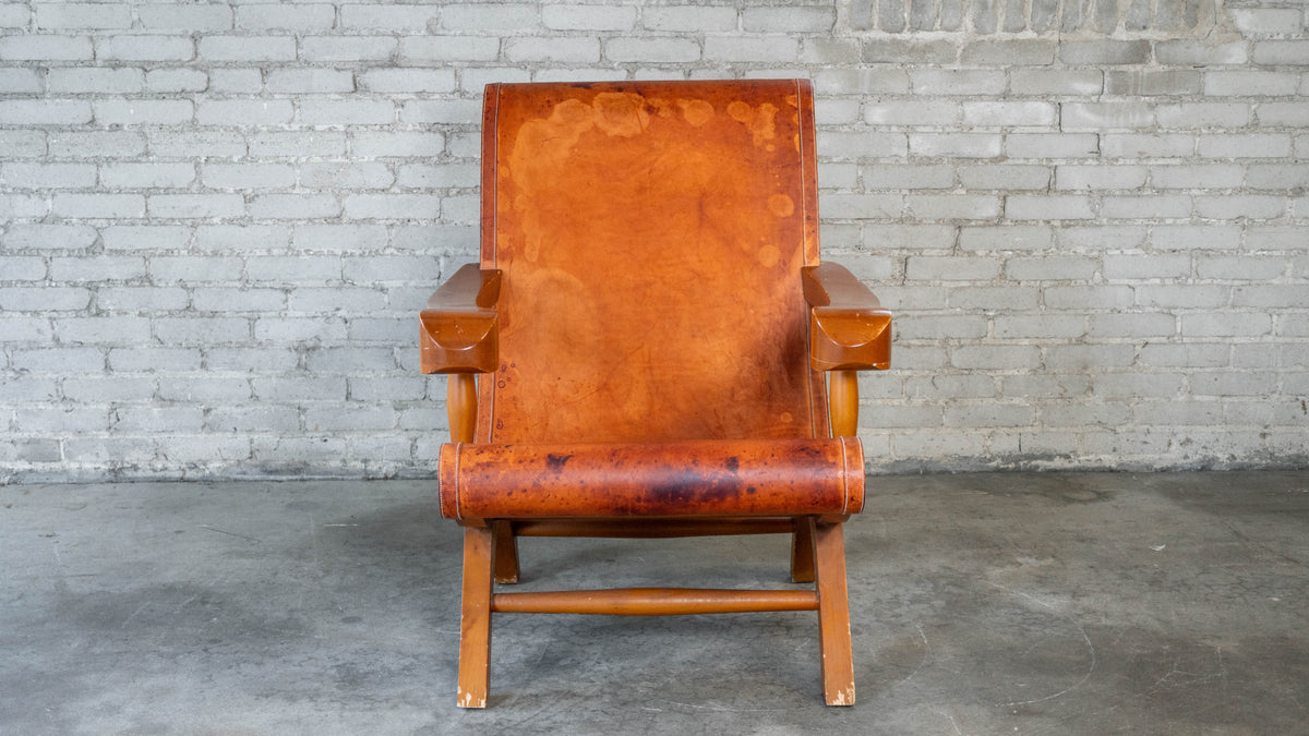 Mexican Modernist Clara Porset Style, 'Butaque' Chair', c. 1990s