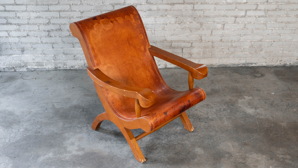 Mexican Modernist Clara Porset Style, 'Butaque' Chair', c. 1990s