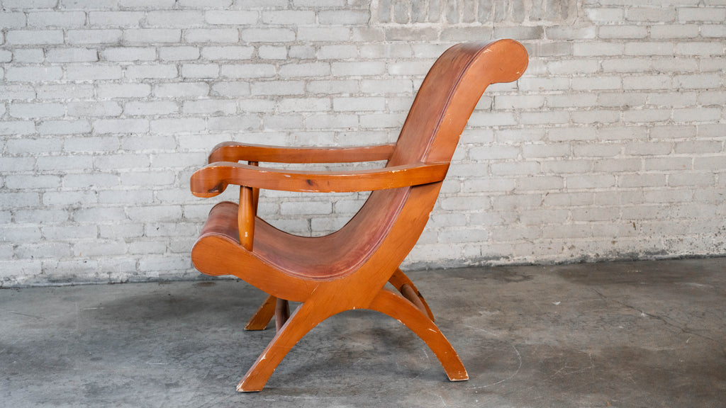 Mexican Modernist Clara Porset Style, 'Butaque' Chair', c. 1990s