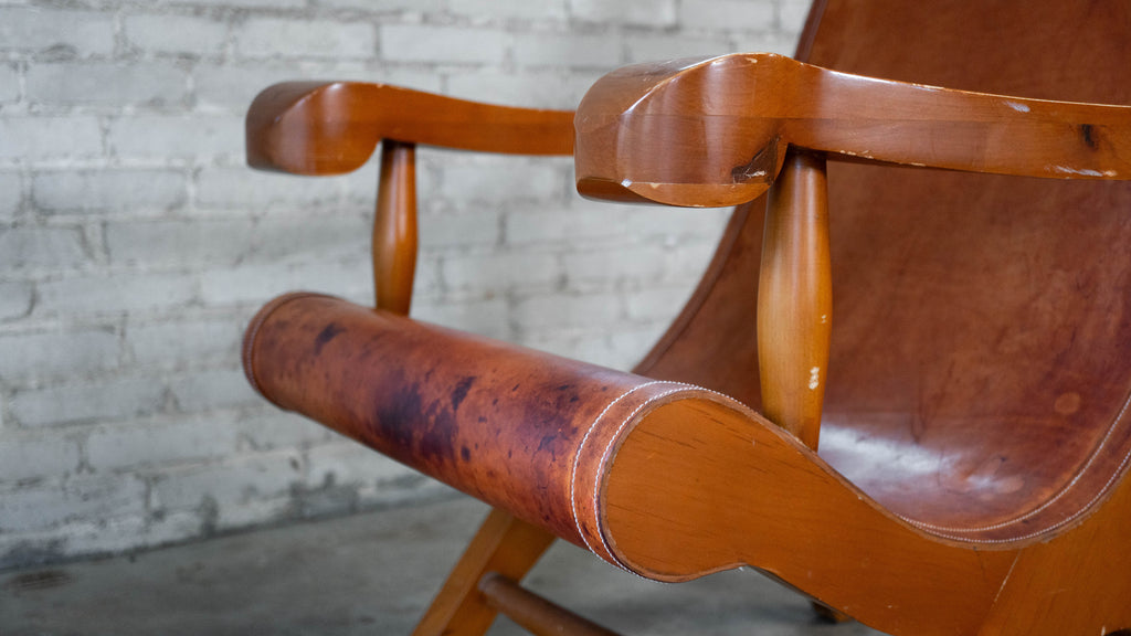 Mexican Modernist Clara Porset Style, 'Butaque' Chair', c. 1990s