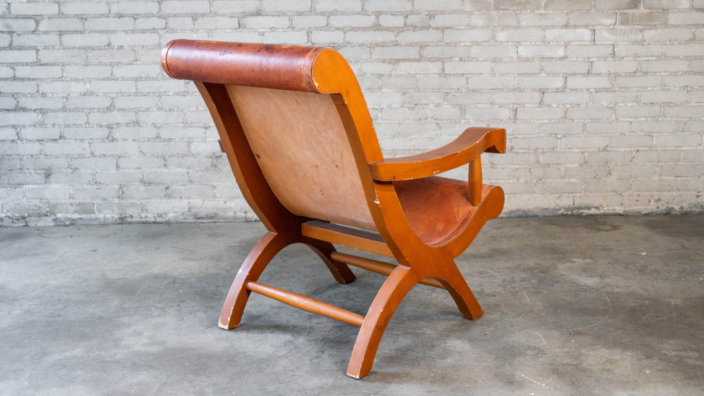 Mexican Modernist Clara Porset Style, 'Butaque' Chair', c. 1990s