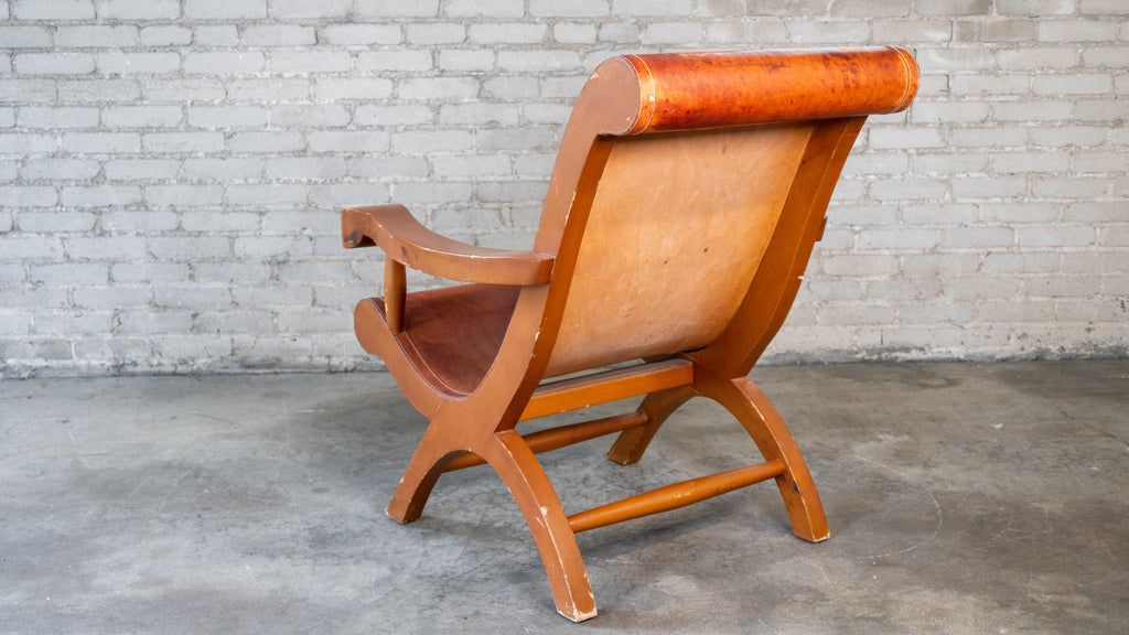 Mexican Modernist Clara Porset Style, 'Butaque' Chair', c. 1990s