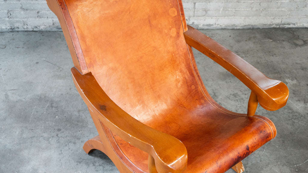 Mexican Modernist Clara Porset Style, 'Butaque' Chair', c. 1990s